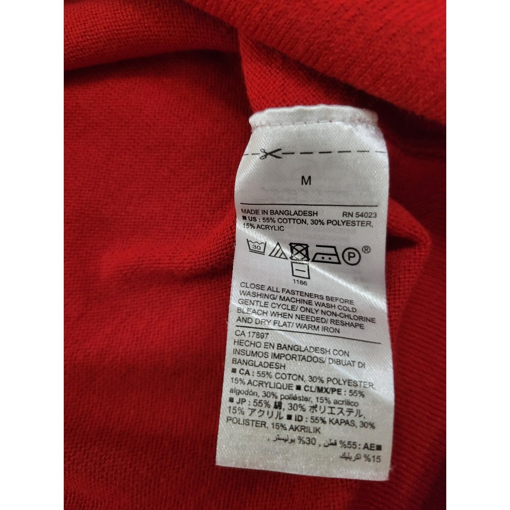 Old Navy Womens Sz M Sweater Cardigan Burgandy Button Up Round Neck Long Sleeve - Picture 7 of 11